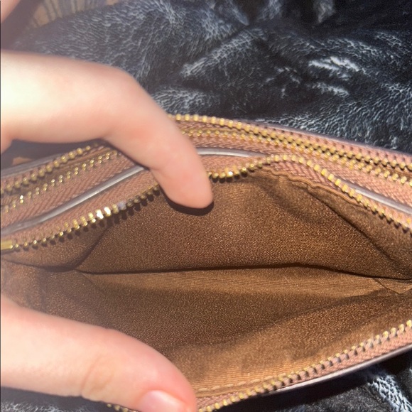 Coach Brown Signature Wristlet - Picture 4 of 6